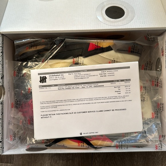 Off White Jordan 5 Sail - Picture 2 of 3